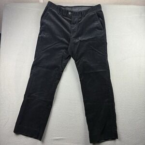 Brax Eric CT WA‎ Corduroy Pants Chino Men's Size 36x32* Black Preppy
